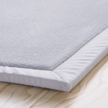 V-mix Baby Play Mat, Handmade Weaving Plush Foam Play Crawling Rugs for Baby, Toddler, Children, Yoga Mat, Exercise Mat Cushy-Soft & Thick Hypoallergenic, Non-Toxic, Reversible - color: Grey, size: 6'7" x 6'7" (Rectangular)
