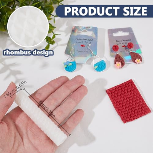 DELORIGIN Clay Texture Roller, Polymer Clay Roller Star Shaped Texture Roller 3" Texture Model Clay Roller Polymer Clay Accessories for Making Earrings Jewelry Necklaces Bracelets DIY Craft - color: Star
