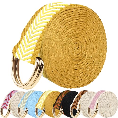 Yoga Strap for Stretching Yoga Belt Adjustable Straps for Yoga Non Elastic Yoga Stretching Strap Yoga Exercise Straps for Pilates - color: D