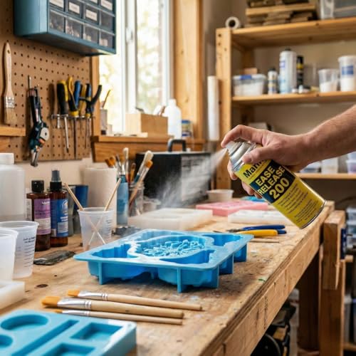 Mann Ease Release 200, 14 Fluid Ounce Aerosol Can – Professional Mold Release Agent for Composite, Rubber & Plastic Molding
