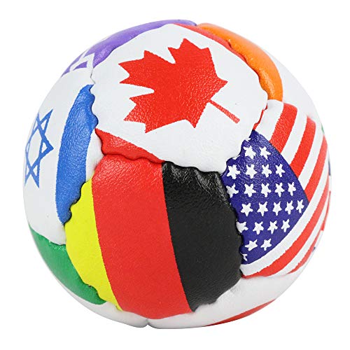 SWAX LAX Lacrosse Training Ball - Indoor Outdoor Practice Less Bounce & Rebounds - color: Flags