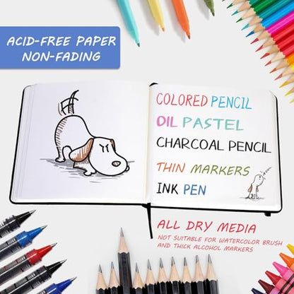 Vanrtto Hardcover Square Sketch Book, Mixed Media Sketchbook 10x10 Inch | Hardcover Square Sketchbook 120lb/200GSM Sketchbook Drawing Paper for Watercolor Mixed Media, 60 Sheets/120 Pages Sketch Pad - size: 10*10 INCH