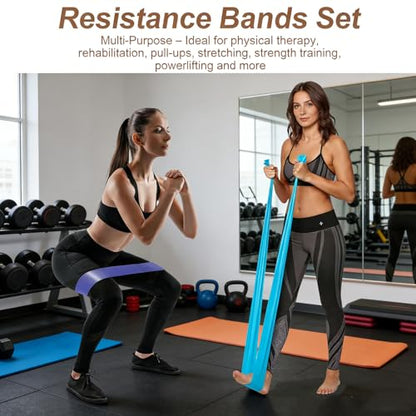 Balance Board, Premium Cork 4-in-1 Foot & Ankle Strengthener Kit, Balance Trainer with Massage Roller & Ball, Resistance Bands for Enhance Mobility, Improve Foot Function, Prevent Falls