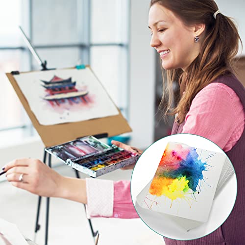 TecUnite 60 Sheets Watercolor Paper Pad Bulk, 8.5 x 11.5 Inch, Cold Press - color: Cold Press, size: 8.5 x 11.5 inch