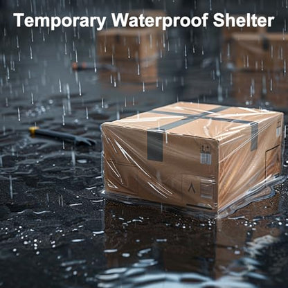 6pcs 9X12FT Plastic Drop Cloths,Waterproof Anti-dust Cover,Disposable Tarp for Painting for Couch/Furniture Cover - size: 6pack