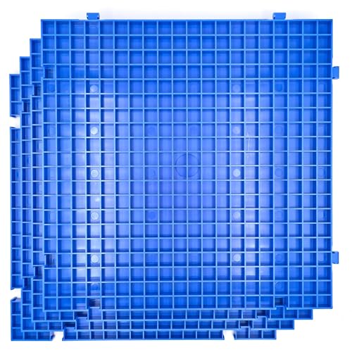 Stained Glass Cutting Mat, Solid Bottom Plastic Grid, Stained Glass Tools and Supplies, Blue, 4 Pack - size: 12" x 12" - 4 Pack