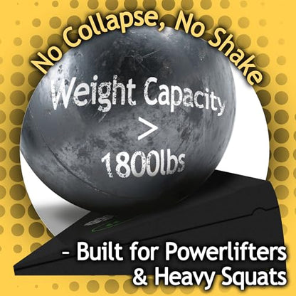 Squat Wedge Height-Adjustable Slant Board: 2Pcs Wide Wedges for Weightlifting Leg Glute Workout Improve Strength and Mobility for Gym Home - size: Large*2+Small*2