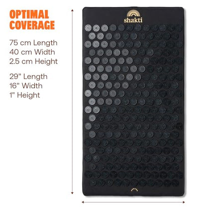 ShaktiMat Acupressure Mat for Tension Release, Premium Level 1 Black - color: Premium-black, size: Level 1