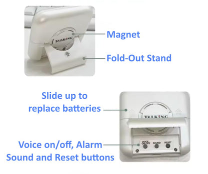 Talking Timer for Kids/Adults/Lab Timer, Visual Timer for Kids Alternative, Voice Countdown Announcements Every Hour/10 Min/1 Min | Children, Cooking, Adults, Workouts, Classroom, lab, ADHD, Reminders