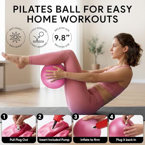 Pilates Equipment, Pilates Reformer, Home Pilates Kit - color: Pink