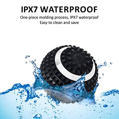 shrink Vibrating Massage Ball with 4-Speeds - Deep Tissue Trigger Point Massage Ball for Relieving Muscle Pain and Tension - Myofascial and Hip Flexor Release Tool for Physical Therapy