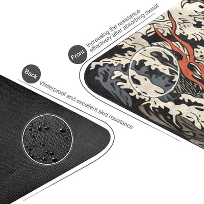 Qilmy Fantasy Mandala Pattern Yoga Mat, Non-Slip Texture Pro Yoga Mat Eco Friendly Exercise & Workout Mat for Yoga, Pilates and Floor Exercises - color: Chinese East Asian Dragon