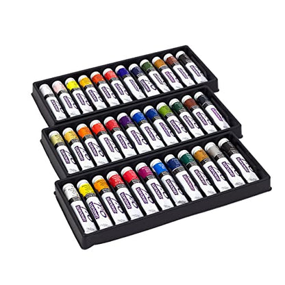 Daler Rowney Graduate 22ml Oil Paint Set, 36 Assorted Colours, High Lightfastness, Ideal for Student Artists & Hobbyists - size: 26.78 Fl Oz (Pack of 1)