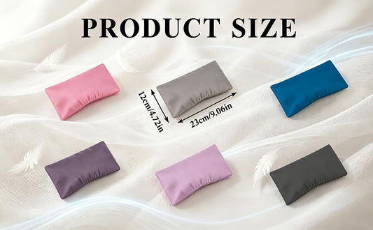 TUYUU 6 Pack Washable Cotton Eye Pillow Covers Removable Zippered Cases