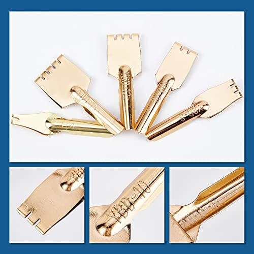 GORGECRAFT 5Pcs Brass Nibs Parallel Pen Tip Set 9/10/11/13/16mm Wide Comic Dip Pen Nibs Kit Artistic Font Writing School Art Supplies for Manga Calligraphy Pen-and-Ink Drawing Stationery Accessories