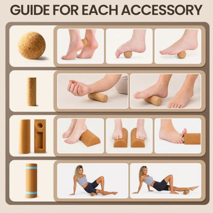 Cork Balance Board,Foot Restoration and Ankle Strengthener Kit for Recovery