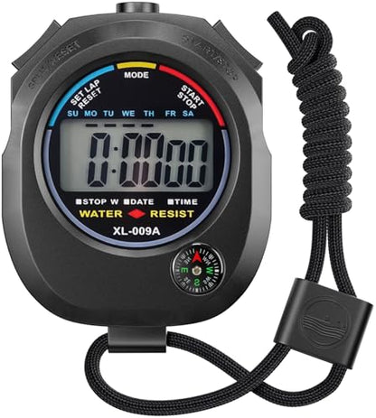 KingL Digital Stopwatch Timer - Interval Timer with Large Display. - style: style2-1pack/Black