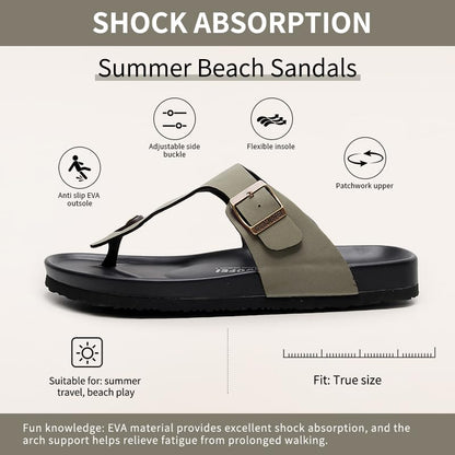 Women Arch Support Flip Flops – Adjustable - color: Yb-green, size: 11