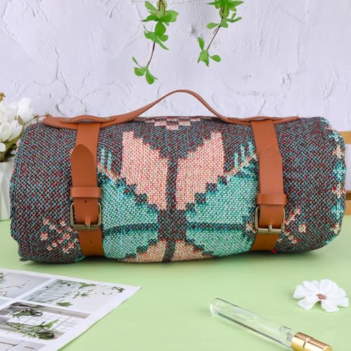 PU Leather Picnic Blanket Carry Strap Portable Leather Handle Belt Rug Carrier Brown Outdoor Motorcycle Bedroll Adjustable Yoga Mat Strap Holder for Carpet Home Camping Travel Beaches - style: Style 1