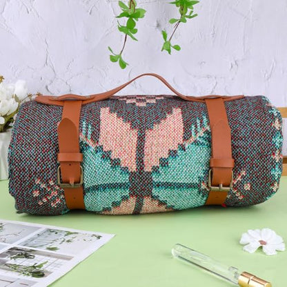 PU Leather Picnic Blanket Carry Strap Portable Leather Handle Belt Rug Carrier Brown Outdoor Motorcycle Bedroll Adjustable Yoga Mat Strap Holder for Carpet Home Camping Travel Beaches - style: Style 1