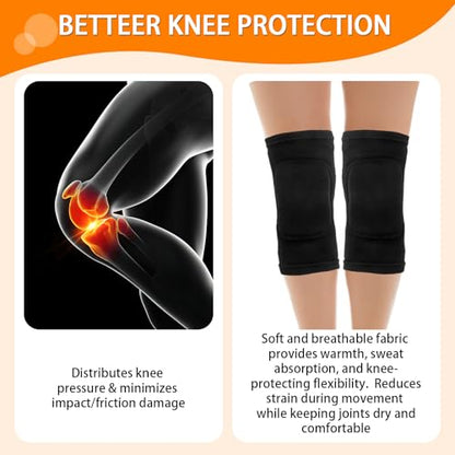 2 Pairs Volleyball Knee Pads Youth, Black Knee Pads for Girls, Women, Kids - color: Black, size: Small