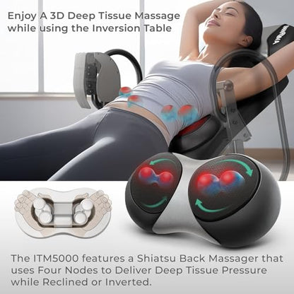 Innova ITM5000 Therapeutic Heat and Shiatsu Massage Inversion Table