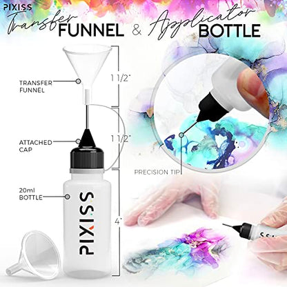 Alcohol Blending Solution for Ink - Large 4oz Ink Blending Solution - Works with All Alcohol Inks - with Applicator Tip, Applicator Bottle and Funnel