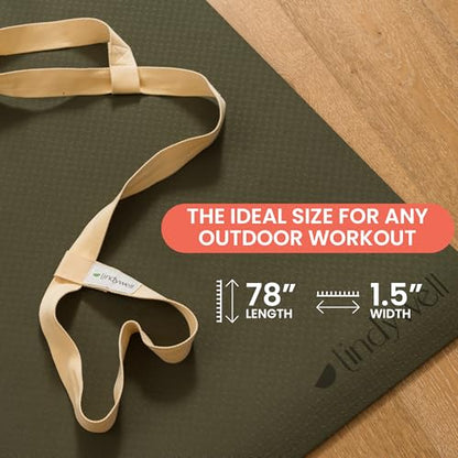 Lindywell Shoulder Strap, Adjustable Yoga Mat Straps, Fits Most Mats, Nylon