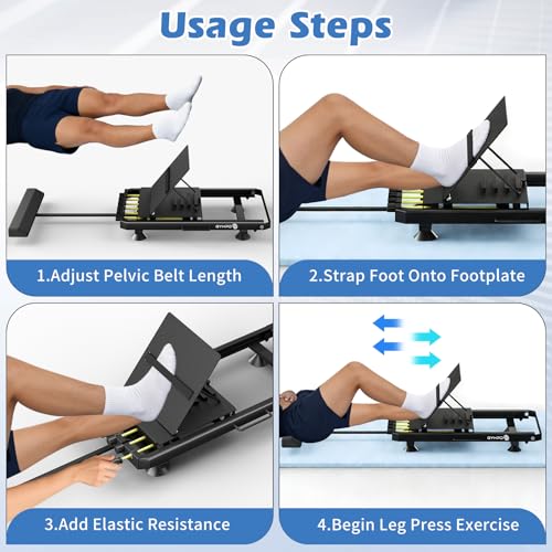 in-Bed Leg Press Machine for Rehab, Low-Impact Leg Strength Trainer