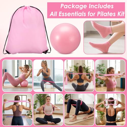 Pilates Kit for Home Workouts Pilates Equipment Set with Ring and Ball