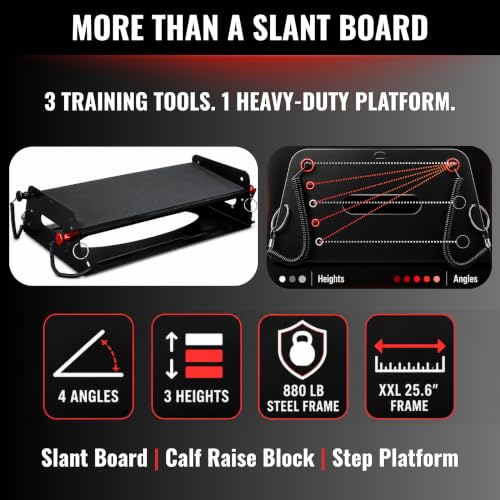 XXL 3-in-1 Adjustable Steel Slant Board — Home Gym Equipment