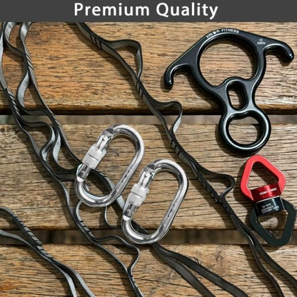 PRIOR FITNESS Aerial Silks Hardware, SGS/CE Safety Certified Rigging Set