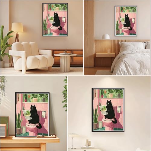 EOBROMD Paint by Numbers Kits for Adults Funny Cat, DIY Painting Kits for Adults Beginner, Acrylic Paint Oil by Numbers for Home Decor Gift 16x20inch(Without Frame) - color: Funny Cat
