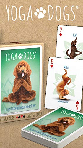 Yoga Dogs Eurographics Playing Cards Deck, 54 Illustrated Cards