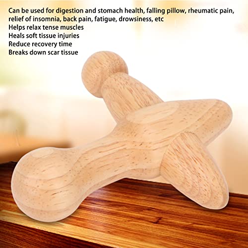 Trigger Point Massager Tool, Wood Deep Tissue Acupressure Massage Tools for Full Body Relaxing, Handcrafted Thumb Saver Massager