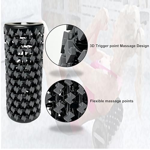 Collapsible Foam Roller for Exercise and Recovery (13 Inches), Easily Portable at 5.5 inches (Gray) - color: Gray