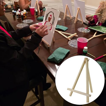2 Pcs Tabletop Easel,Easel for Painting 11.81 Inch Wooden Painting Stand for Art,and Crafts,Portable Canvas Photo Picture Sign Holder for Kids and Adults - size: 11.81"x7.87"/30x20 cm(LW)