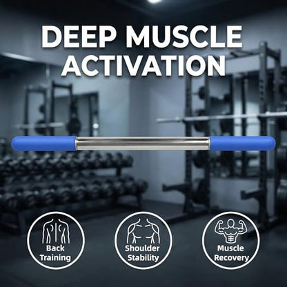 17.5”Muscle Roller Massage Roller Stick for Myofascial Release - color: Blue