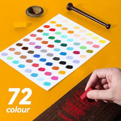 Paul Rubens Soft Pastels, 72 Colors Pastels for Artists and Beginners | Vibrant Colors, Fine Smooth Texture, Easy Blending, Strong Adhesion - style: 72 Colors