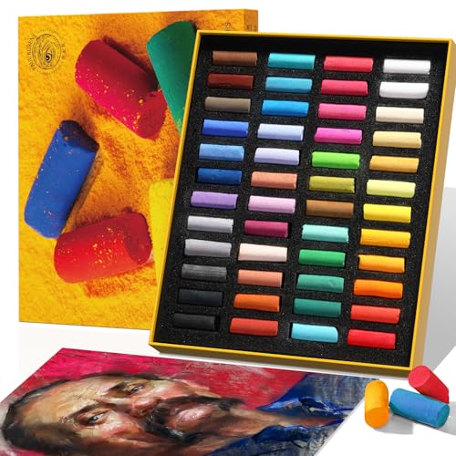 Paul Rubens Soft Pastels, 48 Colors Pastels for Artists and Beginners | Vibrant Colors, Fine Smooth Texture, Easy Blending, Strong Adhesion - style: 48 Colors