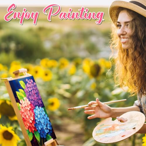 Motipuns 72 Pcs Paint and Sip Kit for Adults 12 Set 8''x10'' Pre Drawn Canvas for Painting with Easels Apron Brushes Palette Printed Canvas Bulk for DIY Birthday Gifts Date Night Party(Flower) - style: Flower