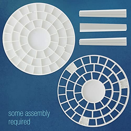U.S. Art Supply Plastic Artist Round 50 Hole Paint Brush Holder & Organizer | Holds Paintbrushes, Makeup Cosmetic Brushes, Pencils, Pens, Markers, Art Tools, Desk Stand - Students, Teachers - size: 50 Hole