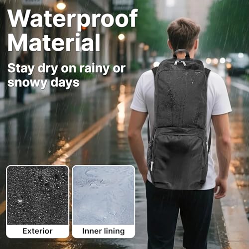 Yoga Mat Bag Carrier Backpack with Multi Pockets | Yoga Mat Holder Waterproof & Zipper Closure, Water Bottle Pocket, Large Capacity, Multipurpose Use - color: Black