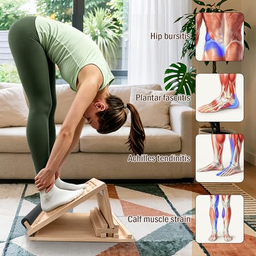 Wooden Slant Board, Incline Board for Leg Exercises