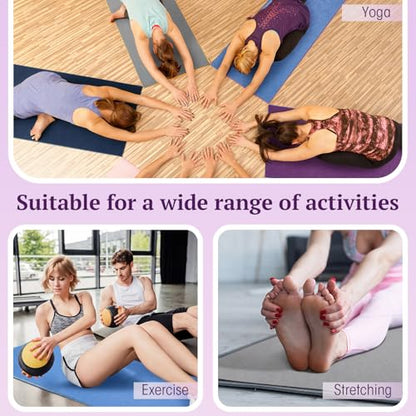 Breling Yoga Towel 4 Pack, Hot Yoga Towel 72" x 24" Non Slip, Dark Colors - color: Dark Colors