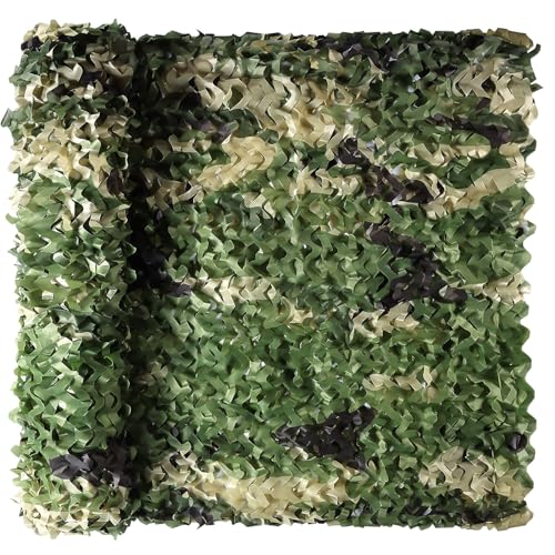 Camo Netting, Camouflage Netting, Hunting Blind Camo Net, Army Party Decorations, Sunshade Fence Nets, Lightweight, Bulk Roll, Mesh, Great for Camping, Shooting, Photograph, Car Cover, Outdoor - color: 5 Color Woodland, size: 4.9ftx16.4ft