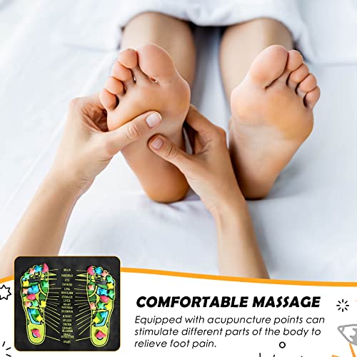 BBTO Foot Massage Mat Reflexology Walk Stone Road for Acupressure Foot Massage Acupoint Mat for Long Sitting Elderly Students and Office Workers(68.9 x 13.78 Inches) - size: 68.9 x 13.78 Inch