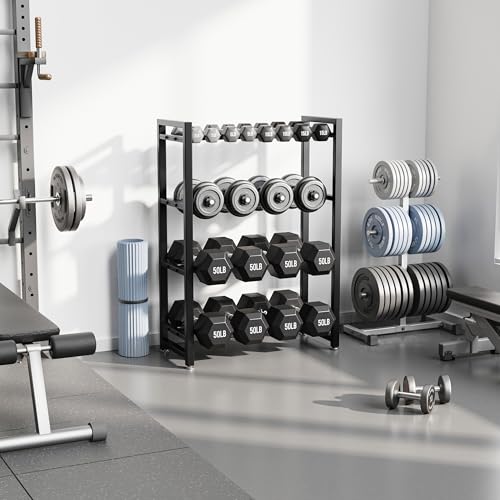 3 Tier Dumbbell Rack, Weight Rack for Home Gym - size: 4 Tier