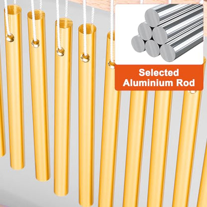 AKLOT Sound Healing Chimes Instrument Meditation 20 Note Chime Table Top Bar Chime Wind Chimes