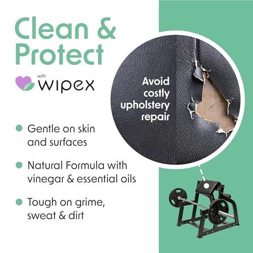 Wipex Gym Wipes Bucket Refill Roll - EWG Verified - Plant-based Fitness Equipment Wipes, Lemongrass, Eucalyptus & Vinegar Wipes to Clean Surfaces, Yoga Mat & Gym Cleaner, 400 Count (Pack of 2) - size: 1 Count (Pack of 800)